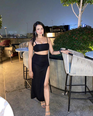 TANDUL Women Bodycon Black Dress