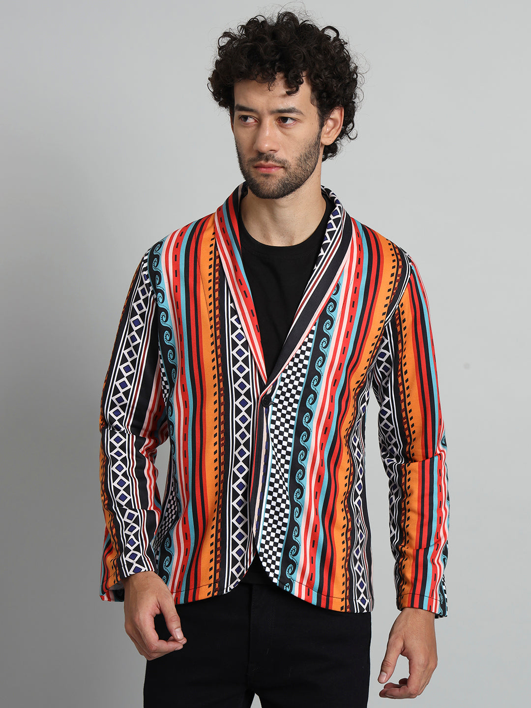 TANDUL  Men Printed Single Breasted Casual Blazer  (Multicolor)