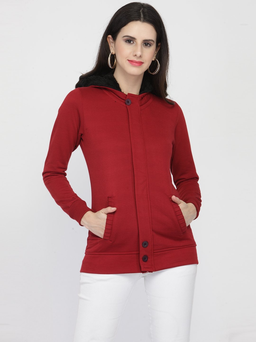 ZARVEY Full Sleeve Solid Women Jacket