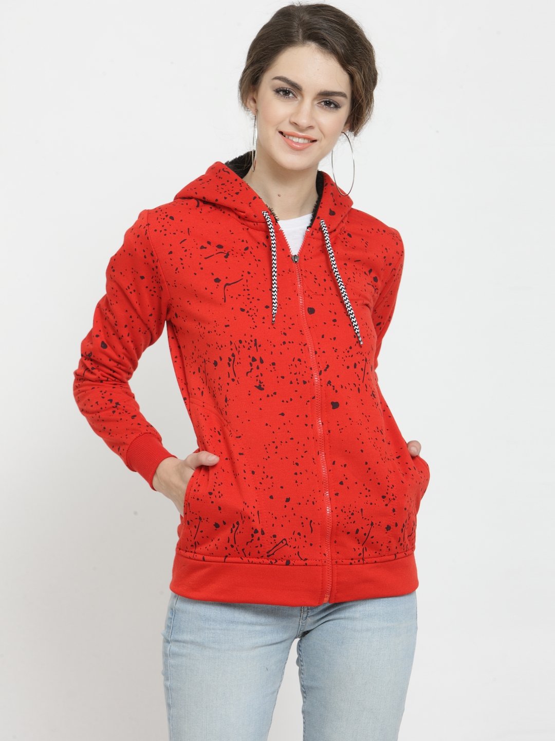 ZARVEY Full Sleeve Printed Women Jacket