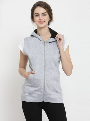 ZARVEY Sleeveless Solid Women Jacket