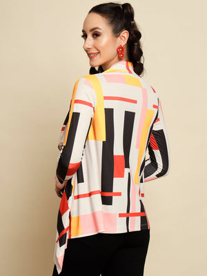 TANDUL  Casual Regular Sleeves Printed Women Multicolor Top