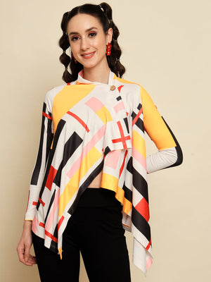 TANDUL  Casual Regular Sleeves Printed Women Multicolor Top