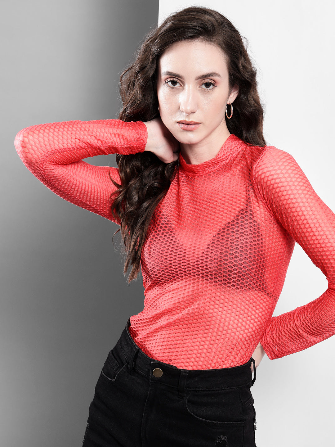 TANDUL  Casual Regular Sleeves Solid Women Pink Top