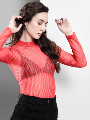 TANDUL  Casual Regular Sleeves Solid Women Pink Top
