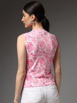 TANDUL  Casual Regular Sleeves Printed Women Multicolor Top