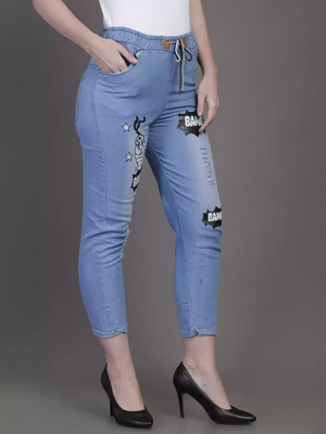 TANDUL  Jogger Fit Women Blue Jeans