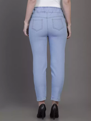 TANDUL  Jogger Fit Women Blue Jeans