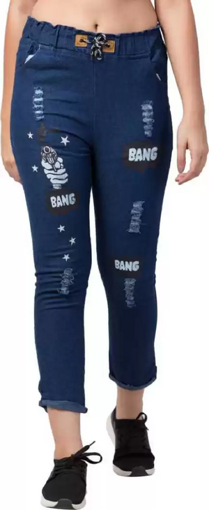 TANDUL  Jogger Fit Women Dark Blue Jeans