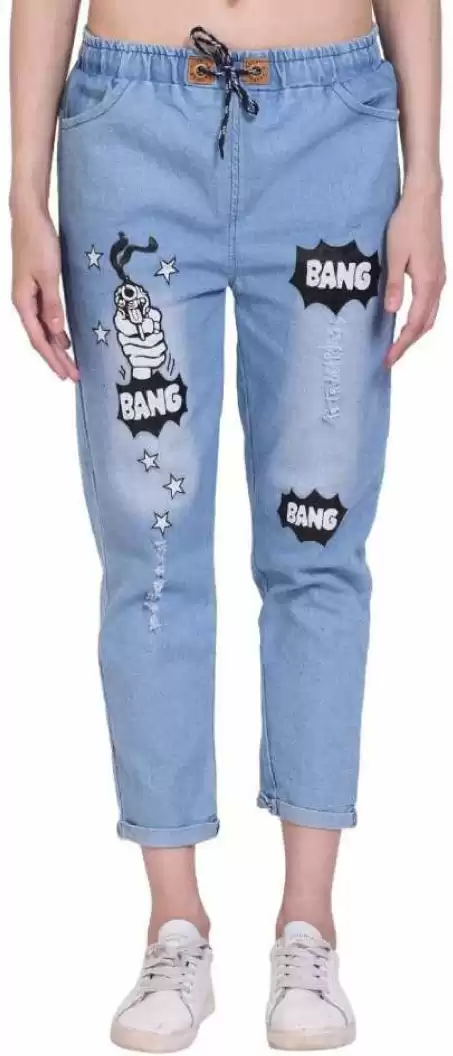 TANDUL  Jogger Fit Women Light Blue Jeans