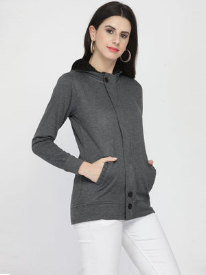 ZARVEY Full Sleeve Solid Women Jacket