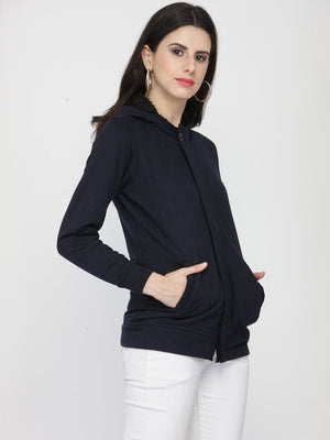 ZARVEY Full Sleeve Solid Women Jacket