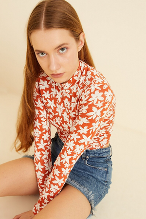 TANDUL Casual Regular Sleeves Printed Women Multicolor Top