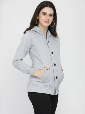 ZARVEY Full Sleeve Solid Women Jacket