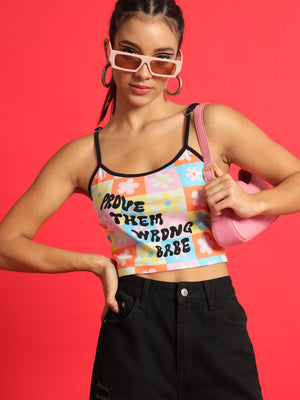 TANDUL  Casual Sleeveless Printed Women Multicolor Top