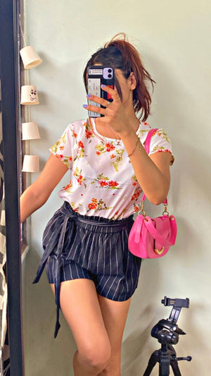 Casual Regular Sleeves Printed Women Multicolor Top