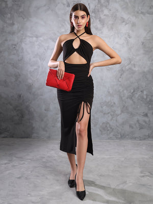 TANDUL  Women Bodycon Black Dress