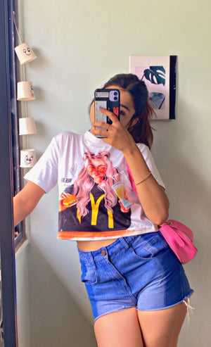 Casual Regular Sleeves Printed Women Multicolor Top