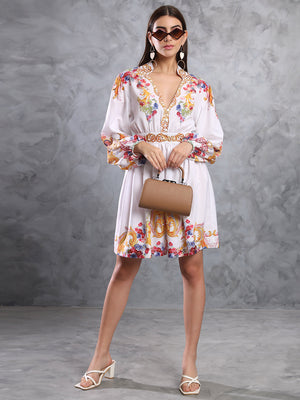 TANDUL  Women Fit and Flare Multicolor Dress