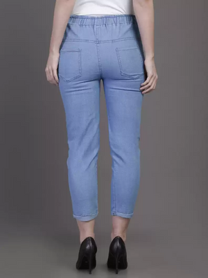 TANDUL  Jogger Fit Women Blue Jeans