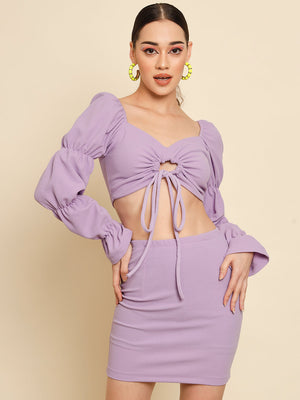 TANDUL  Women Bodycon Purple Dress