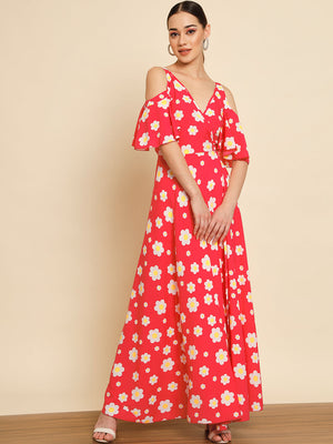 TANDUL  Women Maxi Multicolor Dress