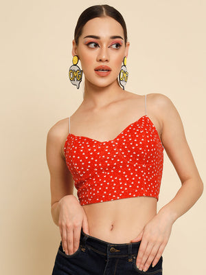 TANDUL  Casual Sleeveless Printed Women Multicolor Top