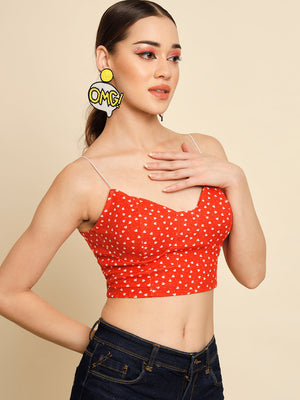 TANDUL  Casual Sleeveless Printed Women Multicolor Top