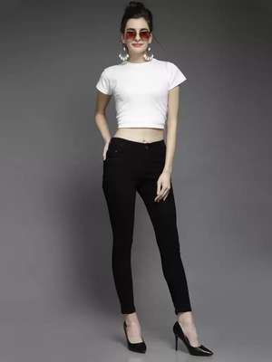 TANDUL  Regular Women Black Jeans