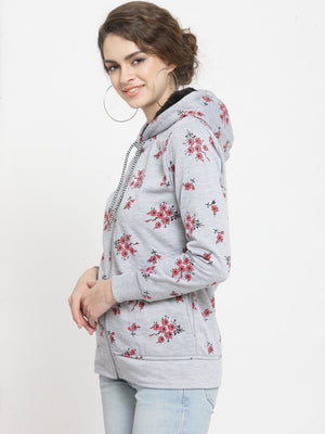 ZARVEY Full Sleeve Printed, Floral Print Women Jacket