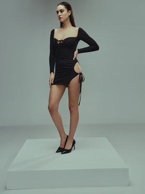 TANDUL Women Bodycon Black Dress