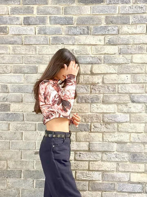 TANDUL Casual Regular Sleeves Printed Women Multicolor Top