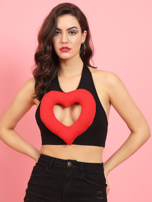 TANDUL  Casual Sleeveless Solid Women Black Top