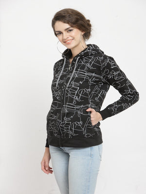 ZARVEY Full Sleeve Printed Women Jacket