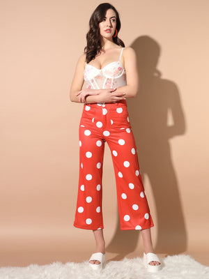 TANDUL Women Regular Fit Multicolor Lycra Blend Trousers
