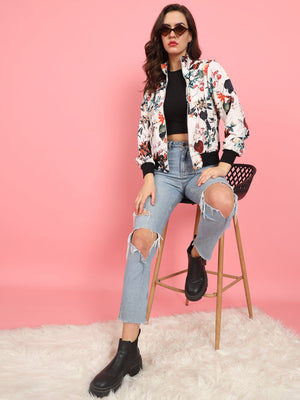 TANDUL  Women Printed Casual Jacket