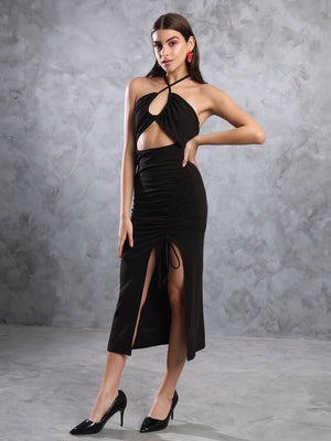 TANDUL  Women Bodycon Black Dress