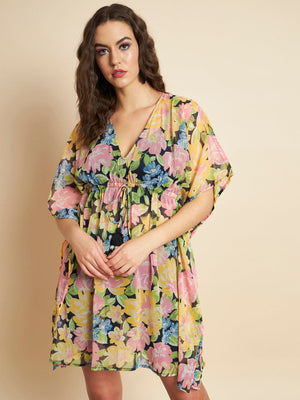 Women Kaftan Multicolor Dress