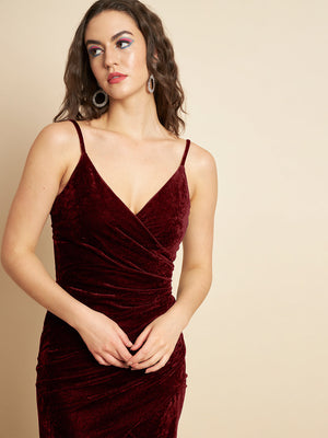 TANDUL  Women Bodycon velvet Dress