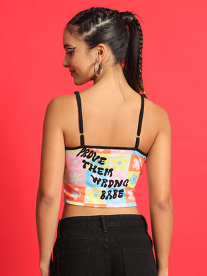 TANDUL  Casual Sleeveless Printed Women Multicolor Top