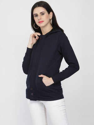ZARVEY Full Sleeve Solid Women Jacket