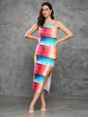 TANDUL Women Bodycon Multicolor Dress