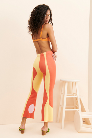 TANDUL  Women Regular Fit Multicolor Lycra Blend Trousers