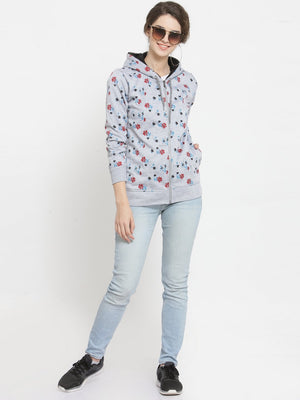 ZARVEY Full Sleeve Printed, Floral Print Women Jacket