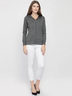 ZARVEY Full Sleeve Self Design Women Jacket