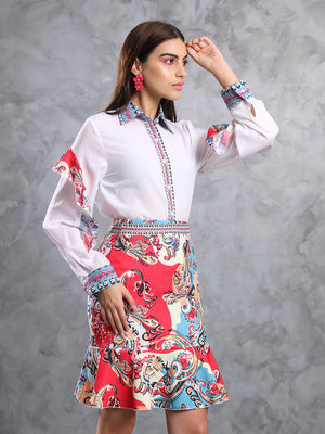 TANDUL  Women Fit and Flare Multicolor Dress