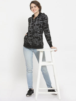 ZARVEY Full Sleeve Printed Women Jacket