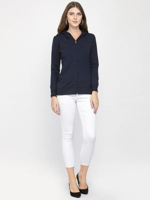 ZARVEY Full Sleeve Self Design Women Jacket