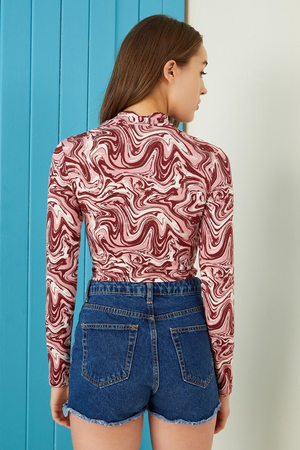 TANDUL Casual Regular Sleeves Printed Women Multicolor Top
