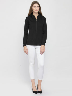 ZARVEY Full Sleeve Self Design Women Jacket